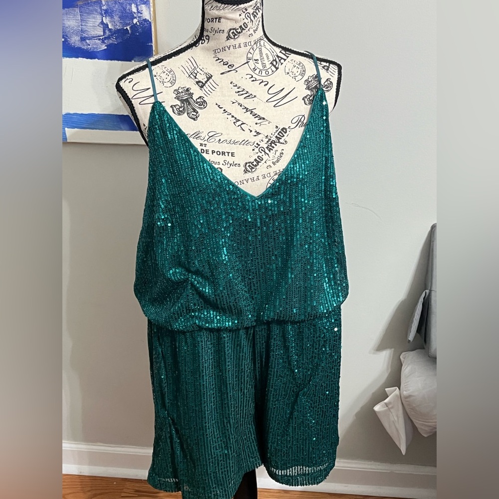 Sparkle & Shine! ✨ Sequin SHEIN Romper, Size 2XL